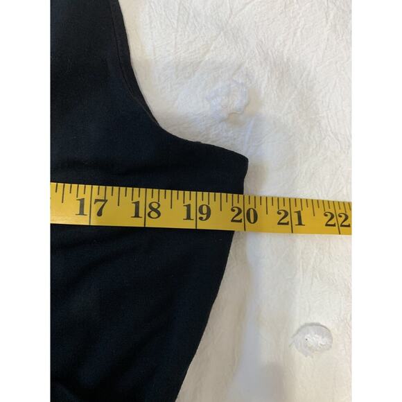 J Jill Wearever Dress Womens Large Black Stretch Knit Maxi Sleeveless Pullover - Picture 4 of 10